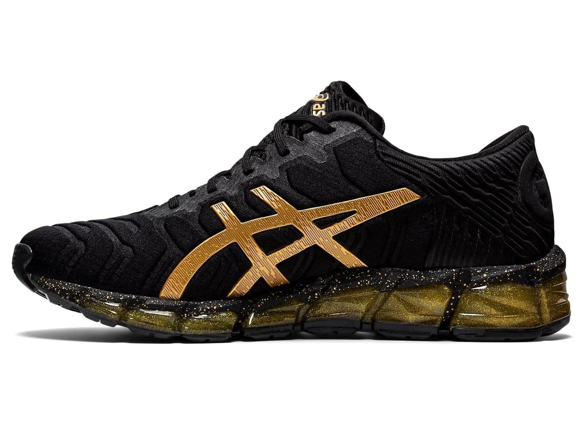 An Image of the Asics Gel Quantam 360 5 running shoe shown from the side.