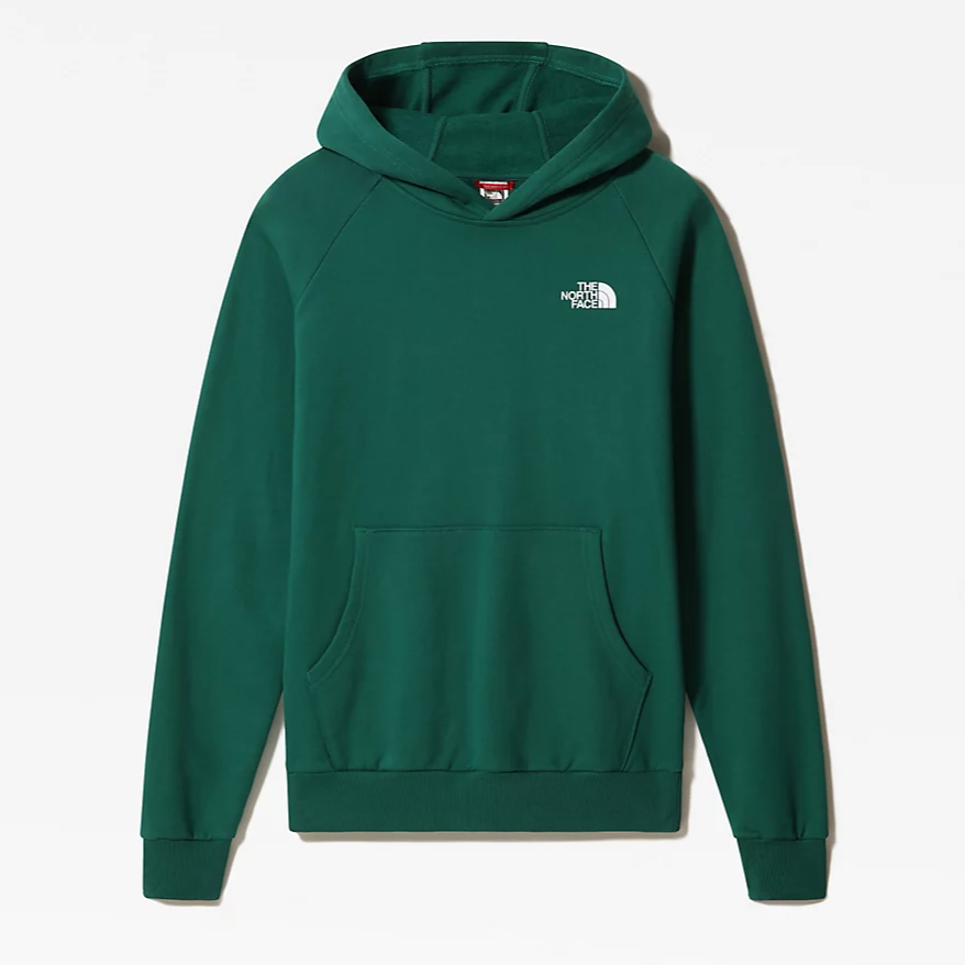 The North Face Raglan Redbox Hoodie Men's (Evergreen)