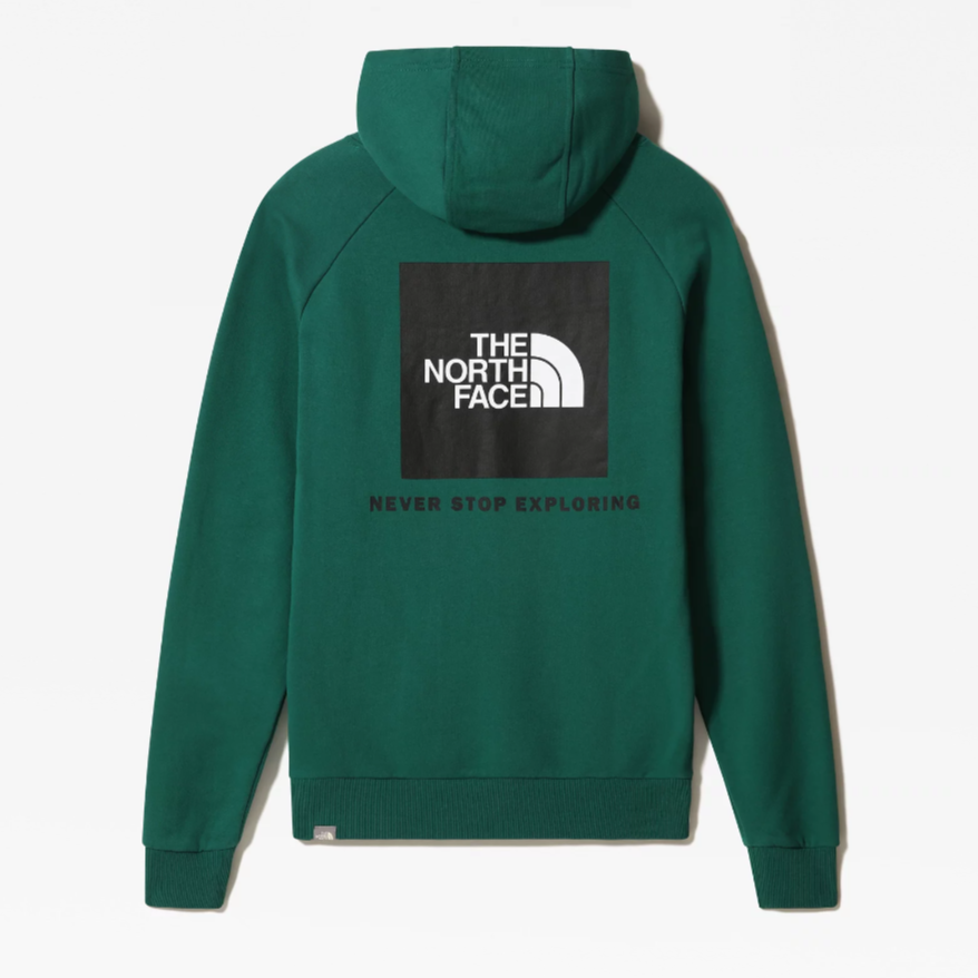 North face red discount box hoodie mens
